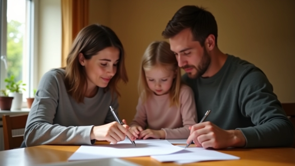 Rodina plánující rozpočet